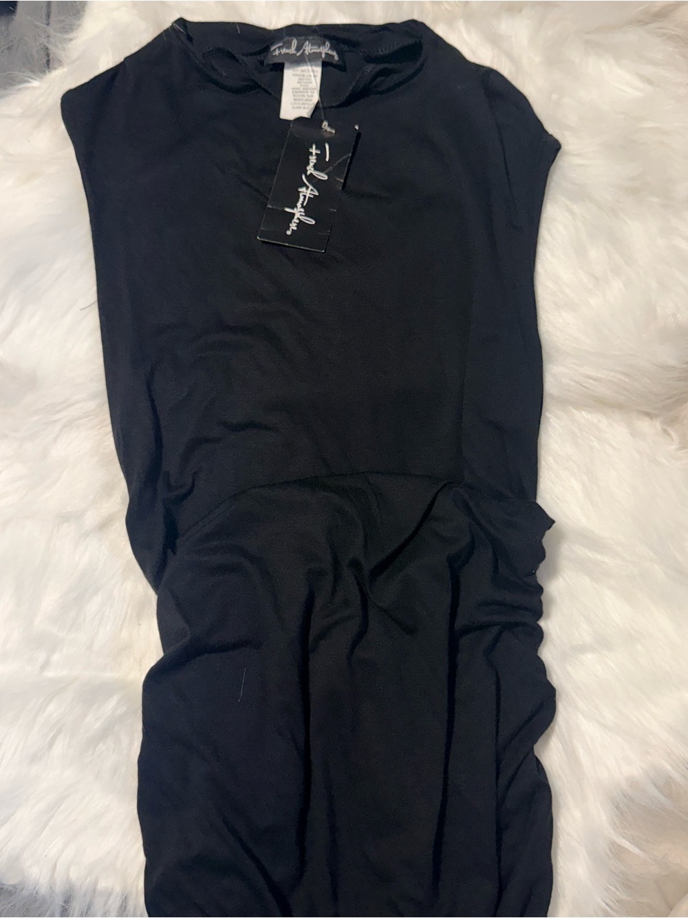 rag & bone Black Cap Sleeve Sheath Dress